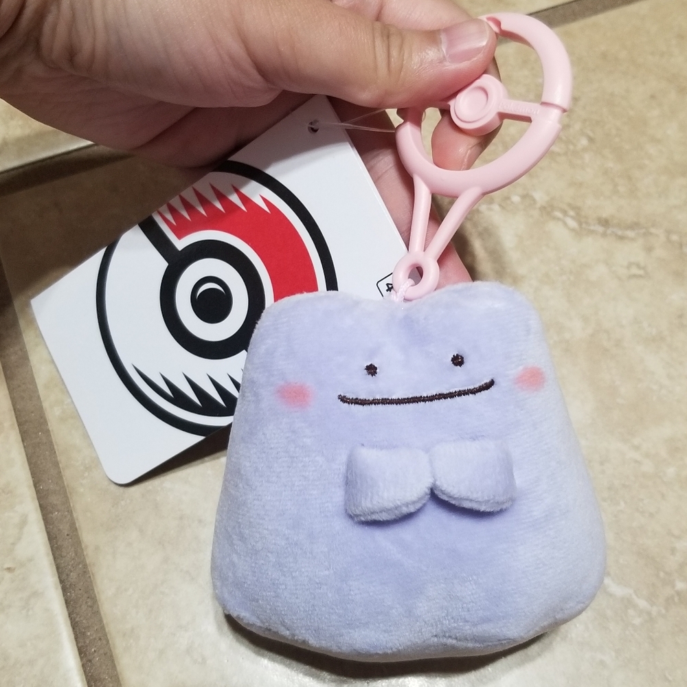 Pokemon Center Ditto (Bashful) Pokémon Natures Plush Key Chain